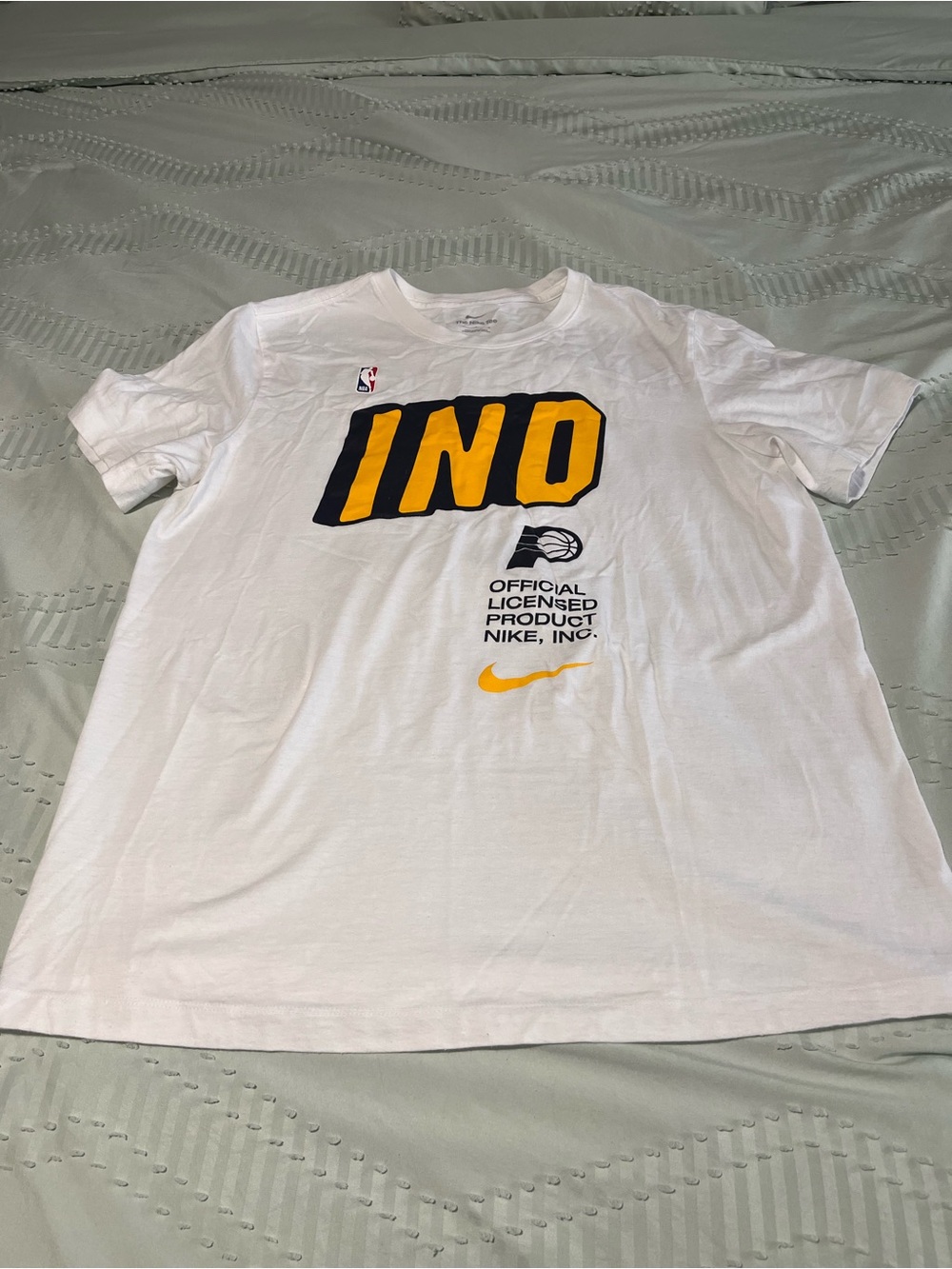 Nike Indiana Pacers INO White High Quality Casual T-Shirt